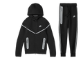 Nike Sportswear Tech Fleece Full Zip Windrunner Hoodie Black/Bemis Silver