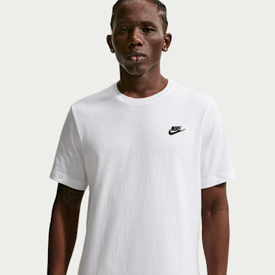 Nike Sportswear Club Men's T-Shirt White/Black