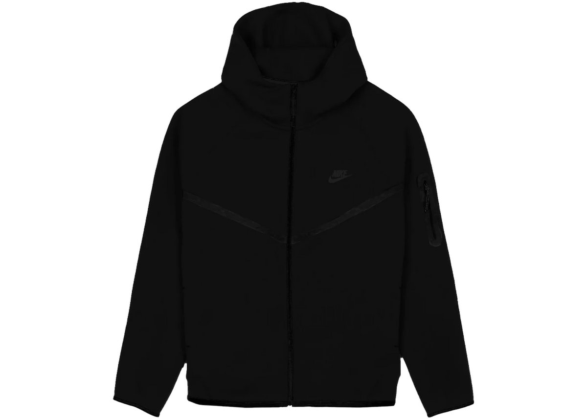 Nike Sportswear Tech Fleece Windrunner Full Zip Hoodie (FW24) Black/Black