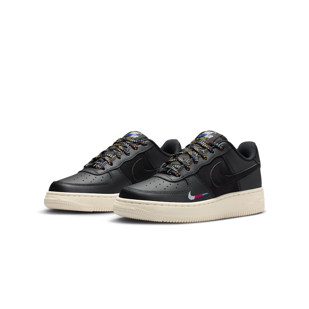 Nike Air Force 1 Low LV8 1 Black Saturn Gold Comet Blue