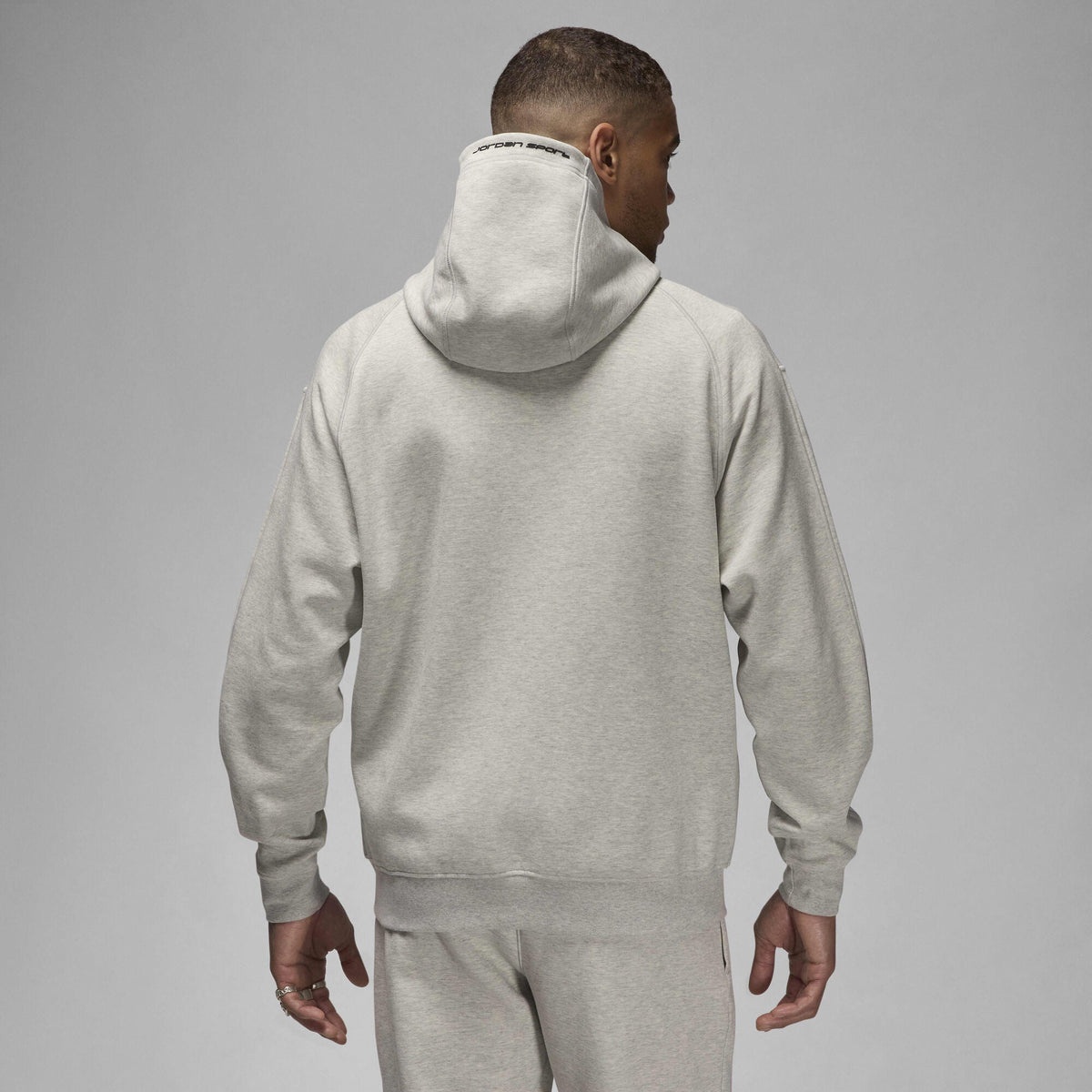 Air Jordan Sport Hoop Fleece Dri-FIT Full-Zip Hoodie Grey Heather/Black