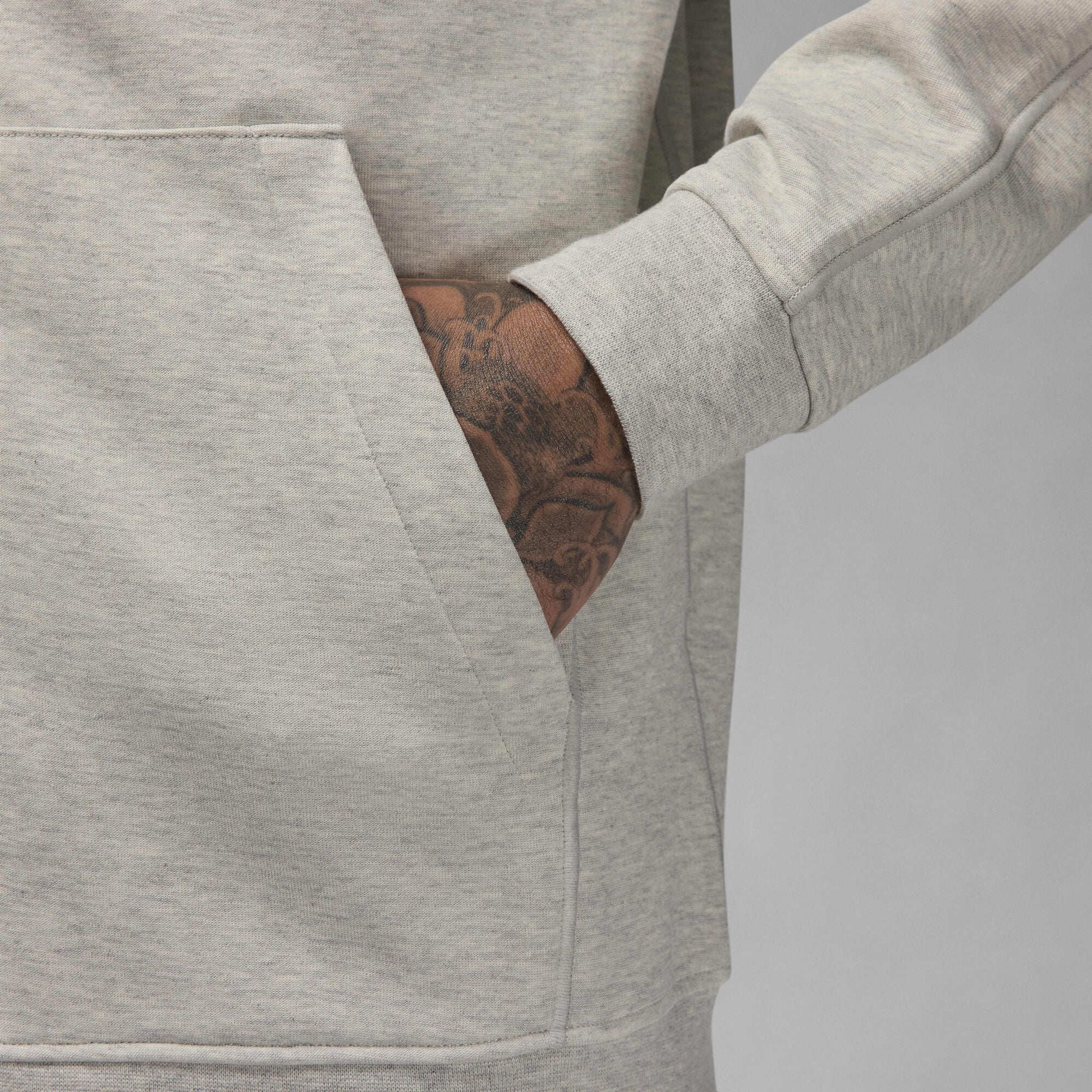 Air Jordan Sport Hoop Fleece Dri-FIT Full-Zip Hoodie Grey Heather/Black