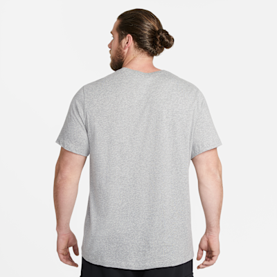 Nike Sportswear Club Men's T-Shirt Dark Grey Heather/Black