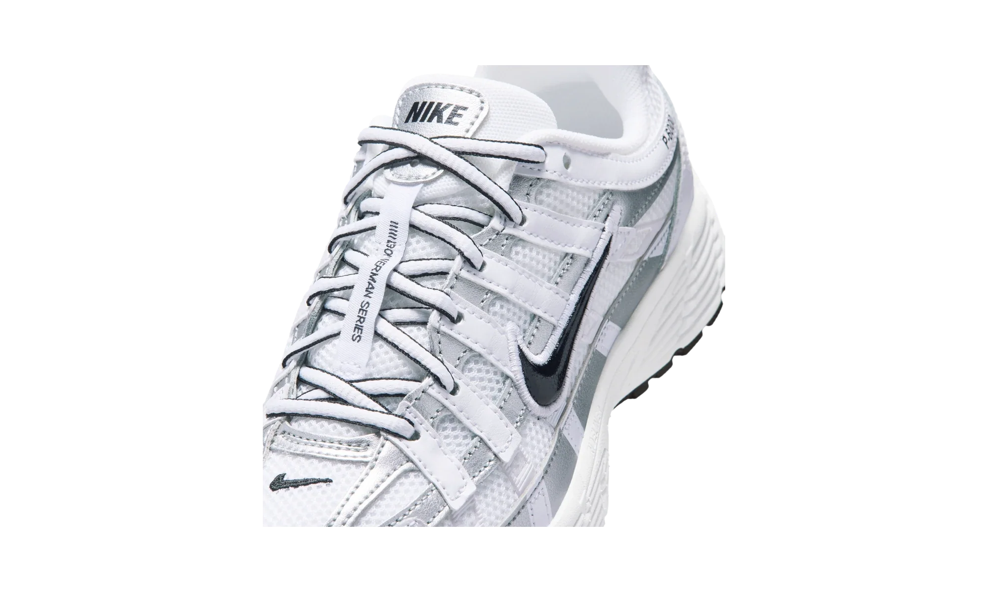 Nike P-6000 White/Metallic Silver/Black