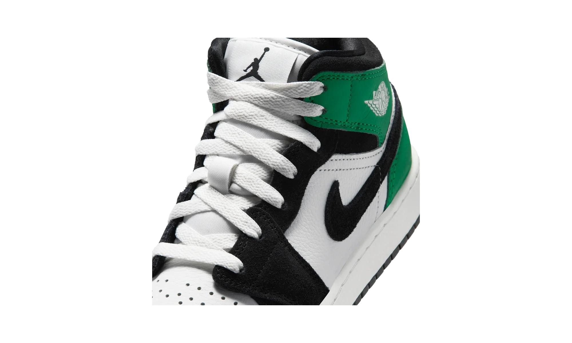 Air Jordan 1 Mid SE Summit White/Lucky Green/University Gold/Black