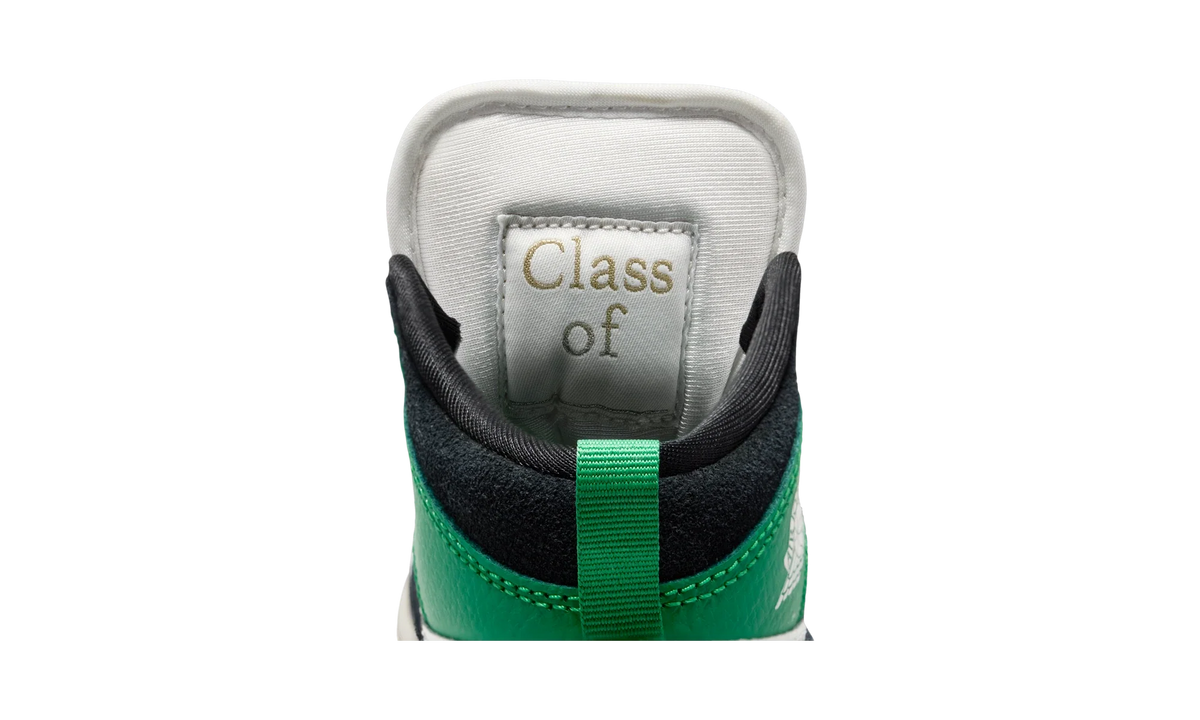 Air Jordan 1 Mid Summit White/Lucky Green/University Gold/Black