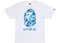 BAPE A Bathing Ape ABC Camo T-Shirt White Blue