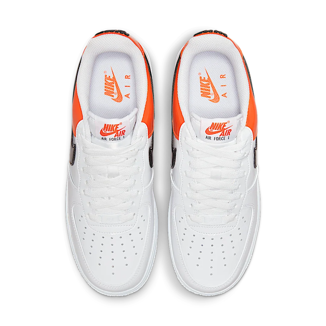 Nike Air Force 1 Low '07 Essential White/Brilliant Orange, White/Brilliant Orange/Black (DJ9942-103)