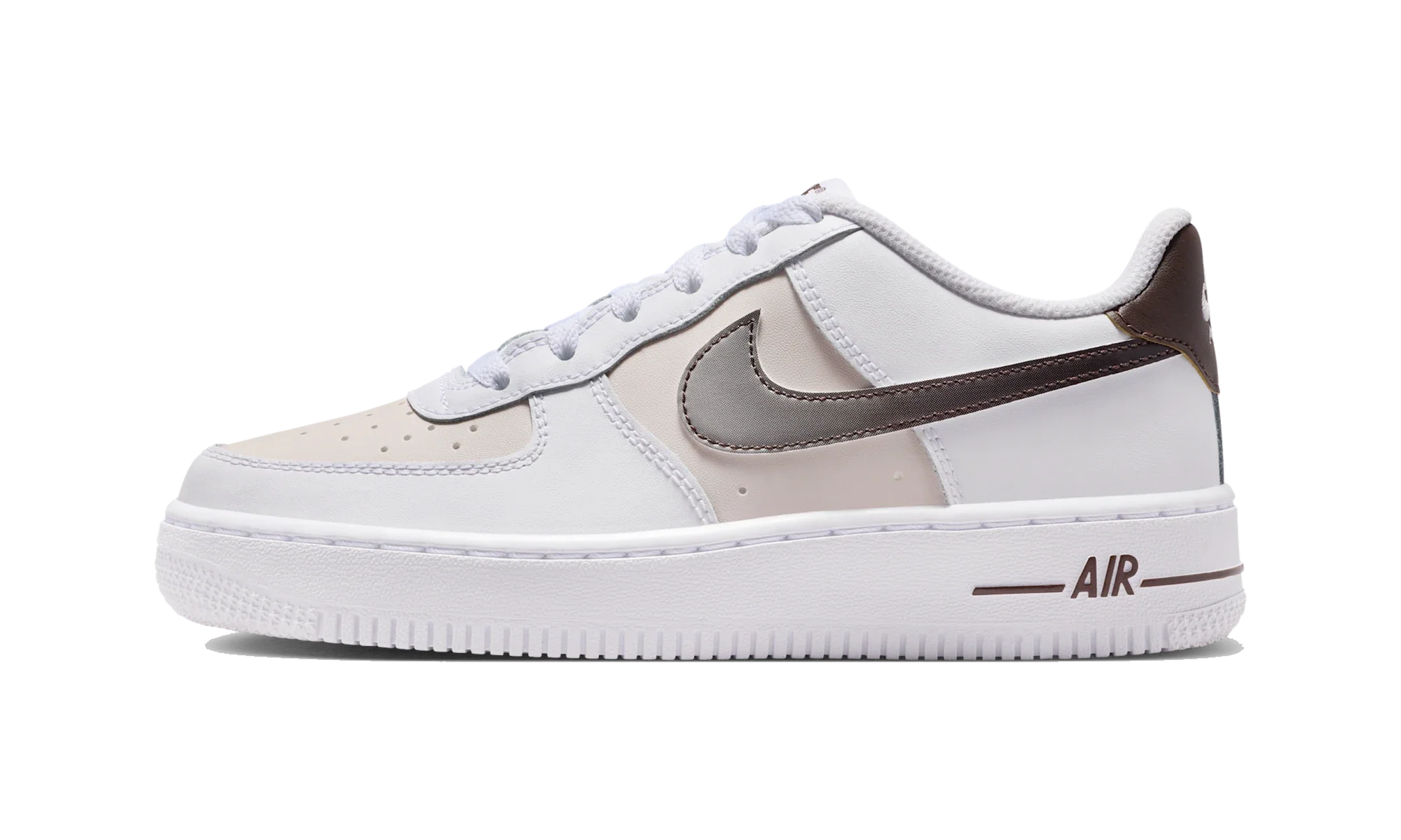 Nike Air Force 1 White/Baroque Brown/Phantom/College Grey