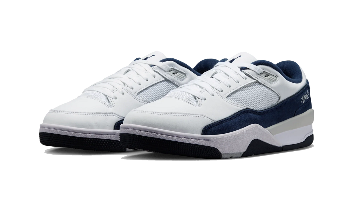 Air Jordan Flight Court White/Light Smoke Grey/Obsidian/College Navy
