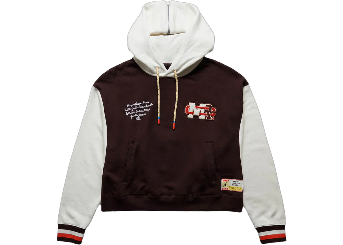 Nike Women's Air Jordan Maison Chateau Rouge Hoodie Brown/Cream White