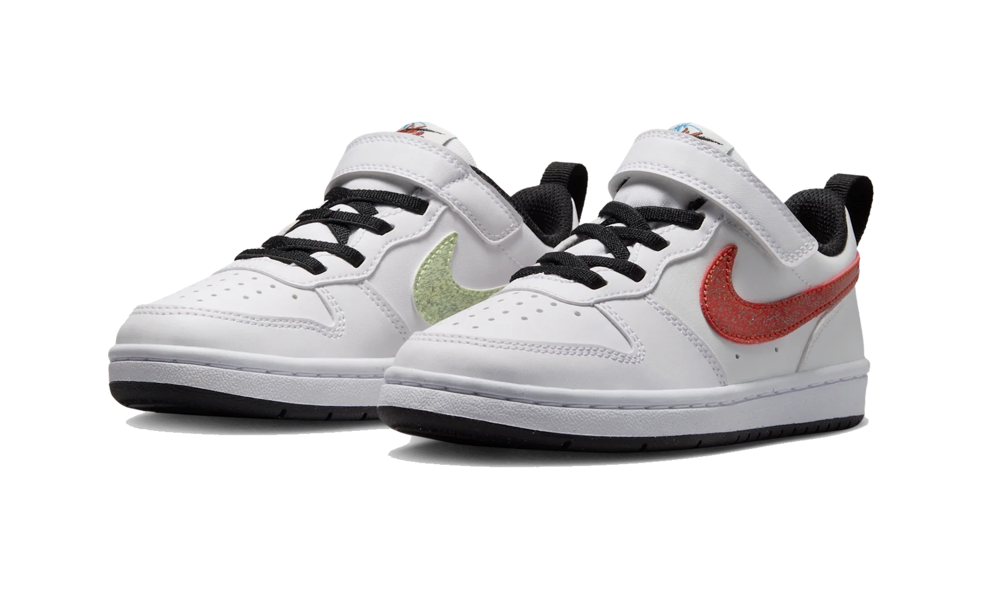 NikeCourt Borough Low White/Picante Red/Barely Volt/Current Blue