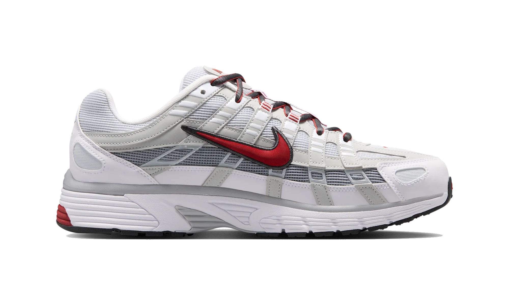 Nike P-6000 White/Pure Platinum/Wolf Grey/Dune Red