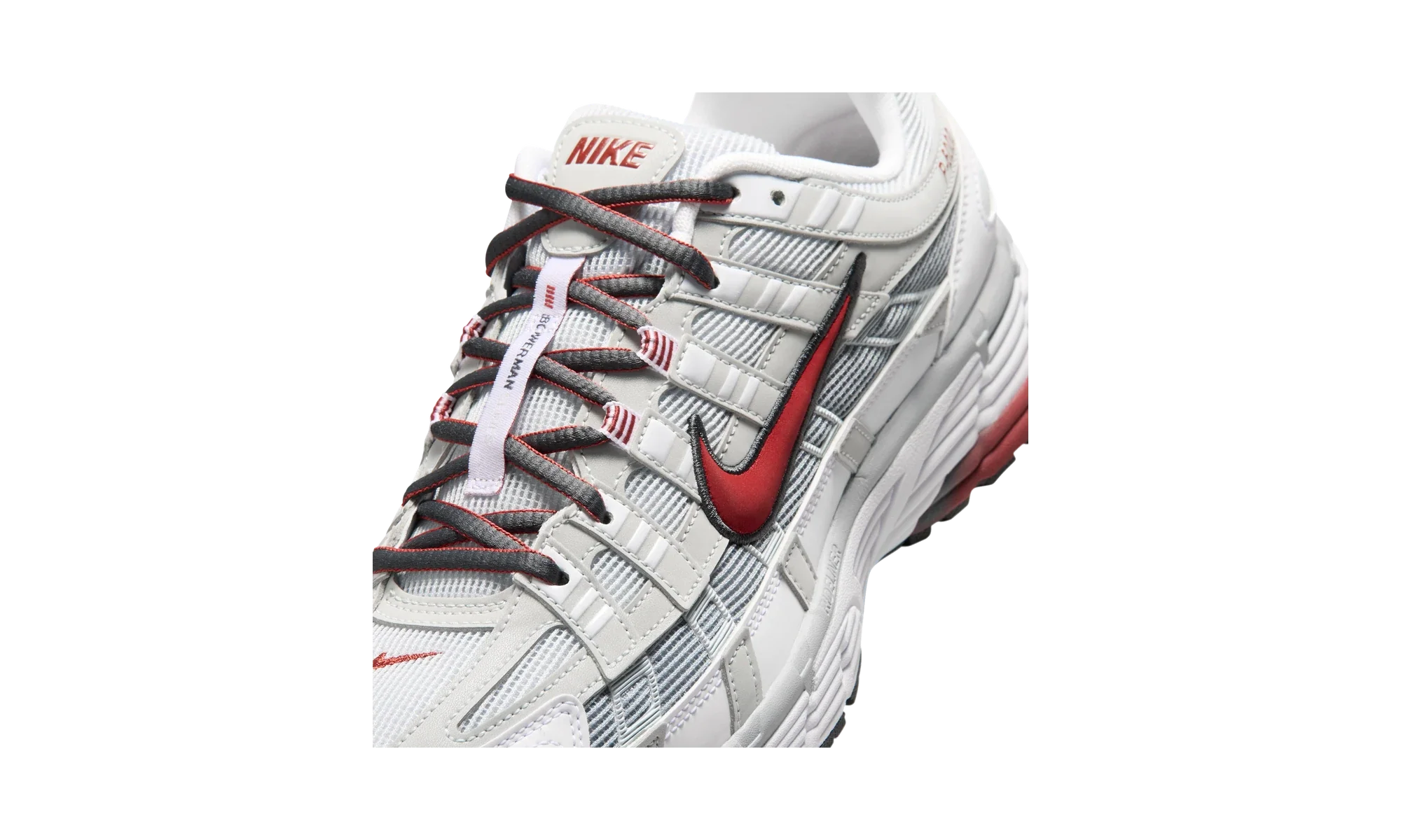 Nike P-6000 White/Pure Platinum/Wolf Grey/Dune Red