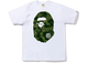 BAPE Color Camo Big Ape Head Tee White/Green
