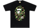 BAPE ABC Camo Big Ape Head Tee Black/Green