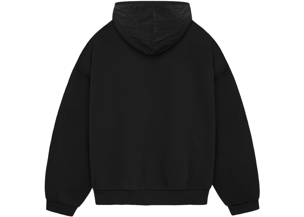 Fear of God Essentials Nylon Fleece Hoodie Jet Black/Jet Black