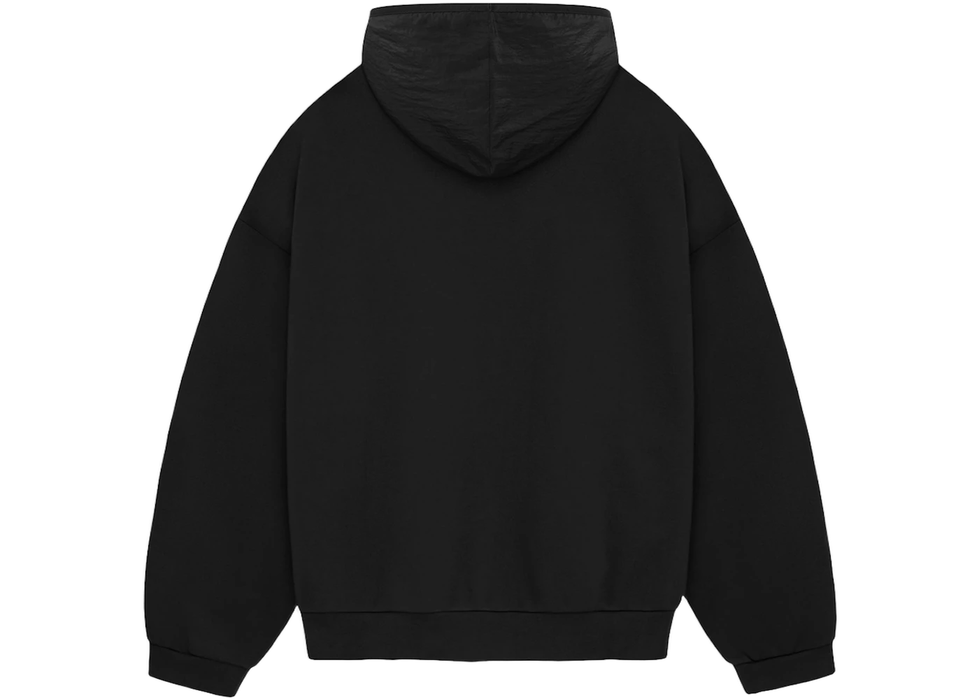 Fear of God Essentials Nylon Fleece Hoodie Jet Black/Jet Black, Jet Black/Jet Black (202SP244314F)