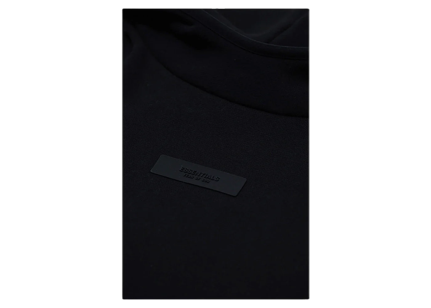 Fear of God Essentials Chest Logo Hoodie Jet Black/Jet Black