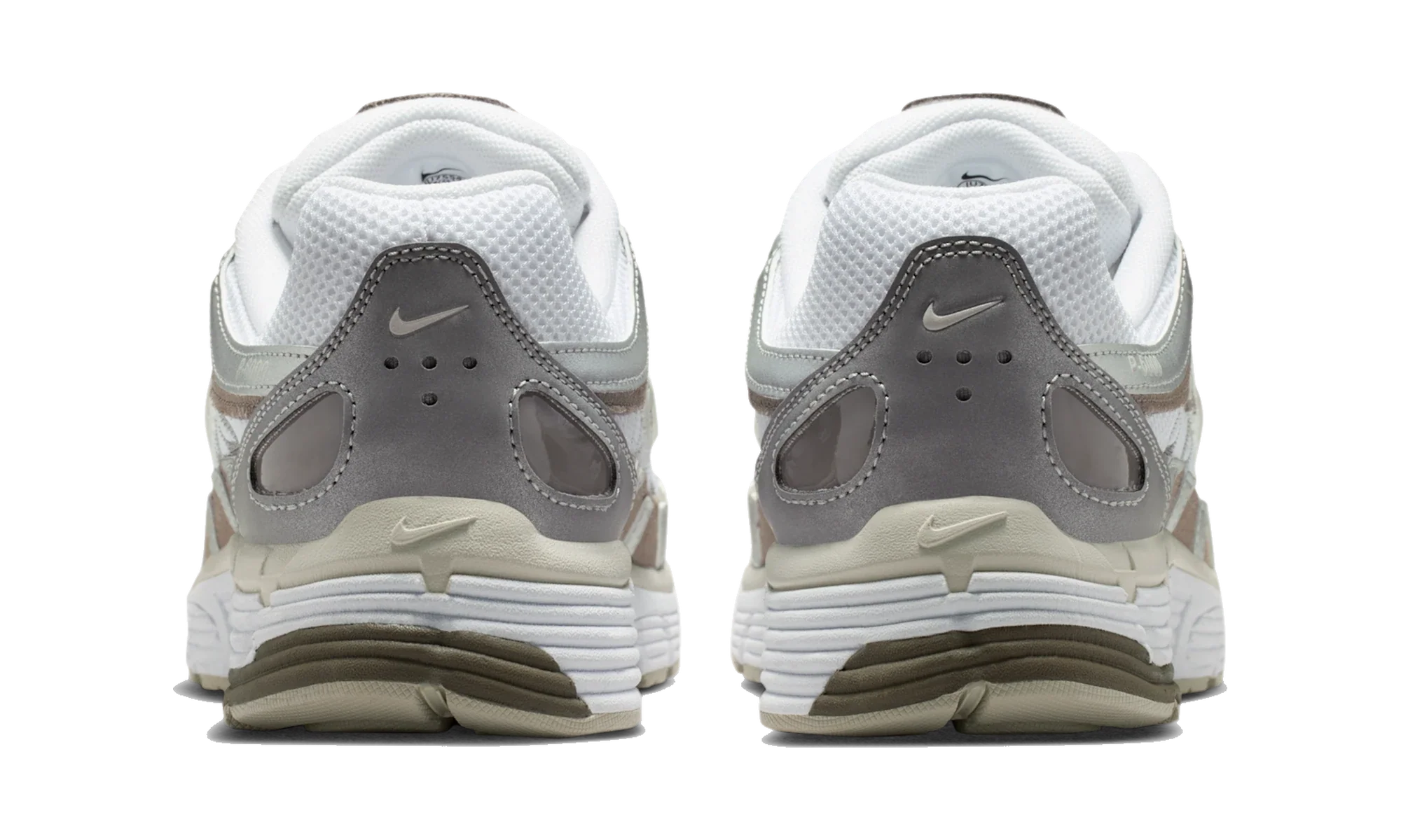 Nike P-6000 White/Metallic Silver/Cave Stone/Light Bone