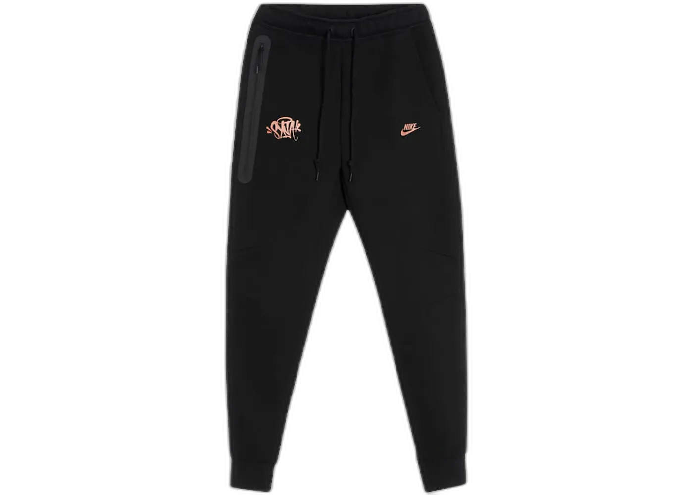 Nike x Central Cee Tech Fleece Joggers, Black/Metallic Red Bronze (HQ3749-010)