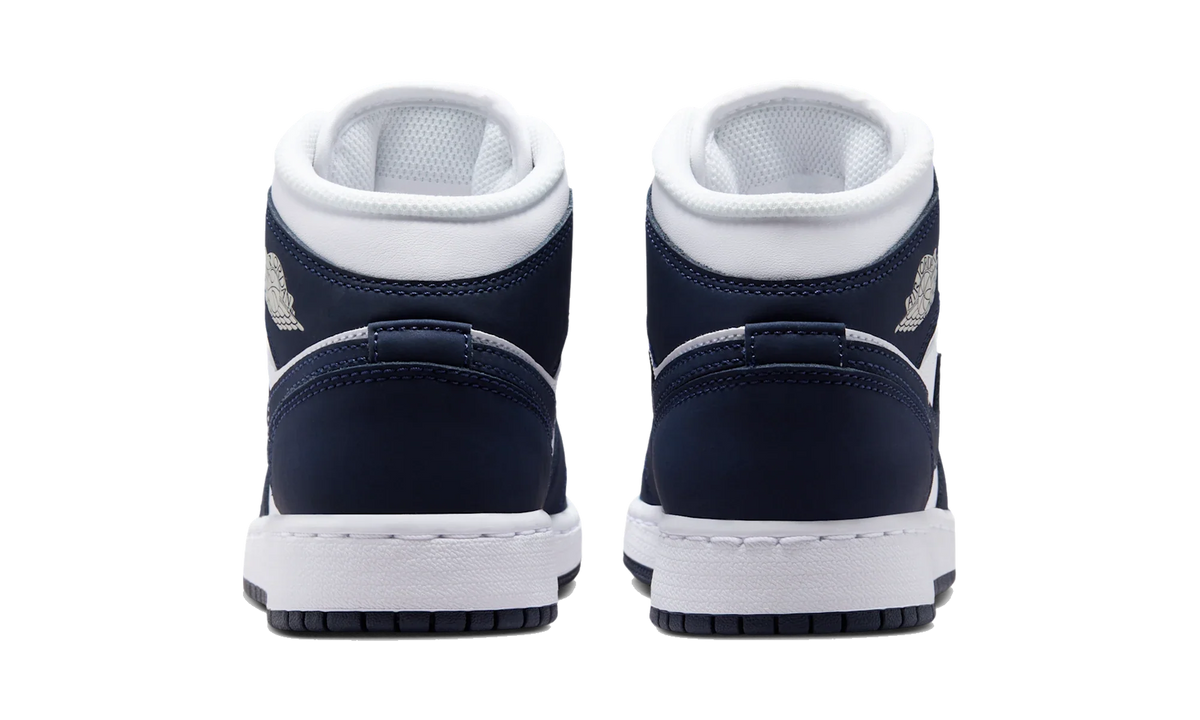 Air Jordan 1 Mid Obsidian/White/Grey Fog/Obsidian