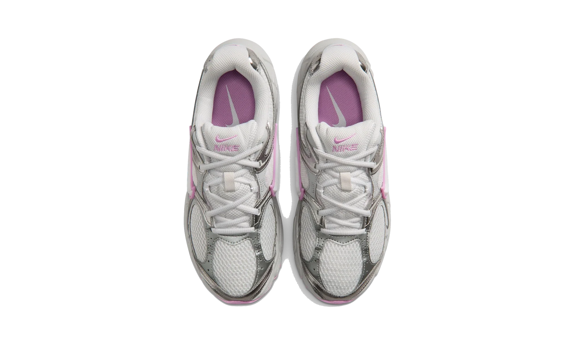 Nike V5 RNR shoes with reflective design accents Light Smoke Grey/Photon Dust/Light Magenta/Off-White