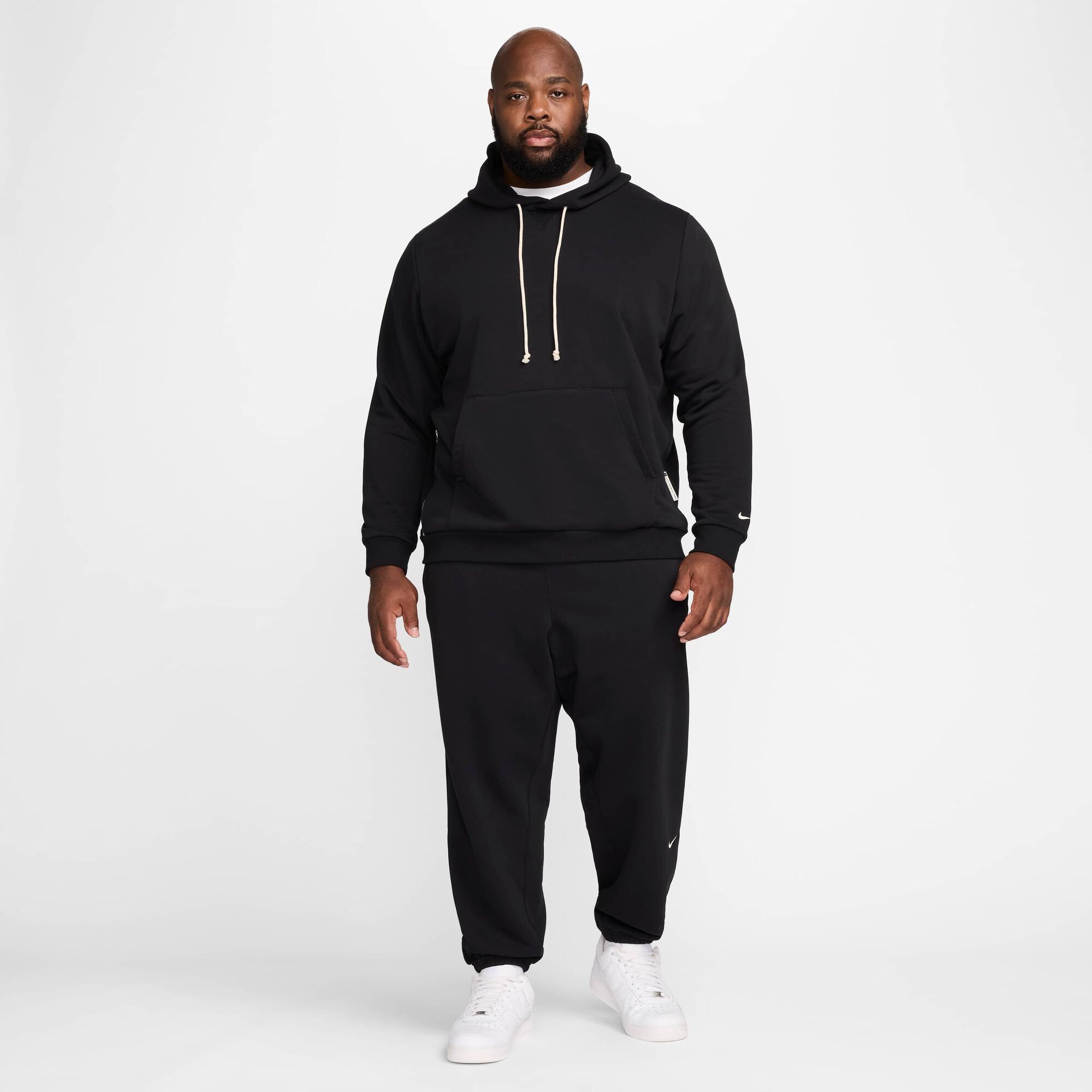 Nike Standard Issue Dri-FIT Pullover Basketball Hoodie Black/Pale Ivory