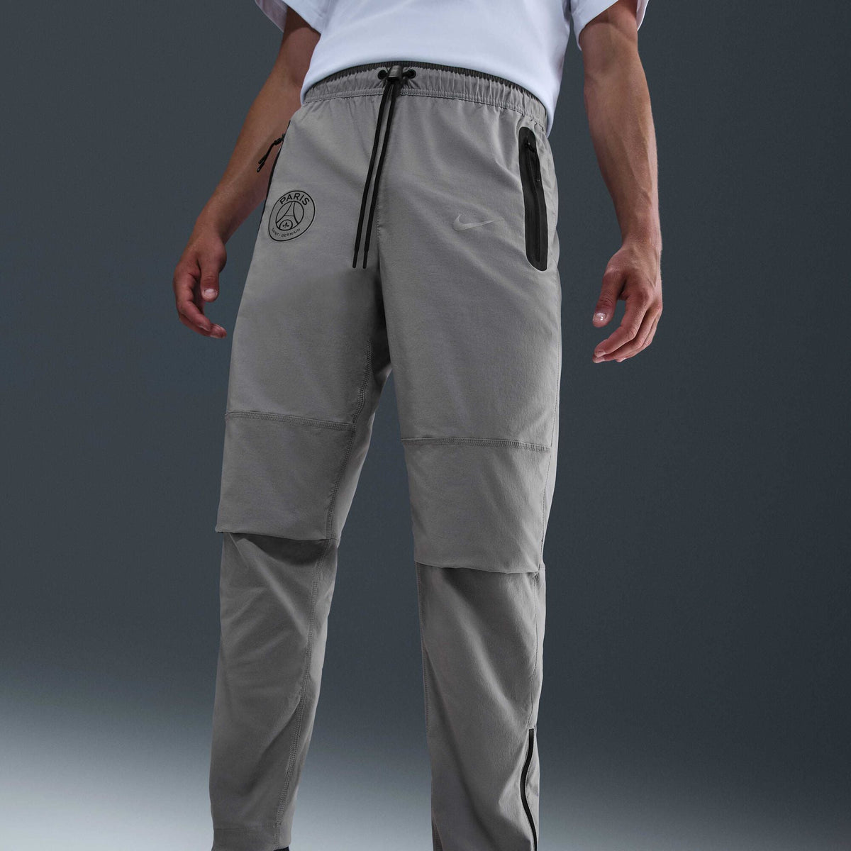 Paris Saint-Germain F.C. Tech Nike Football Woven Pants Particle Grey/Particle Grey