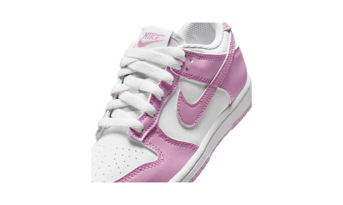 Nike Dunk Low White/White/White/Pink Rise