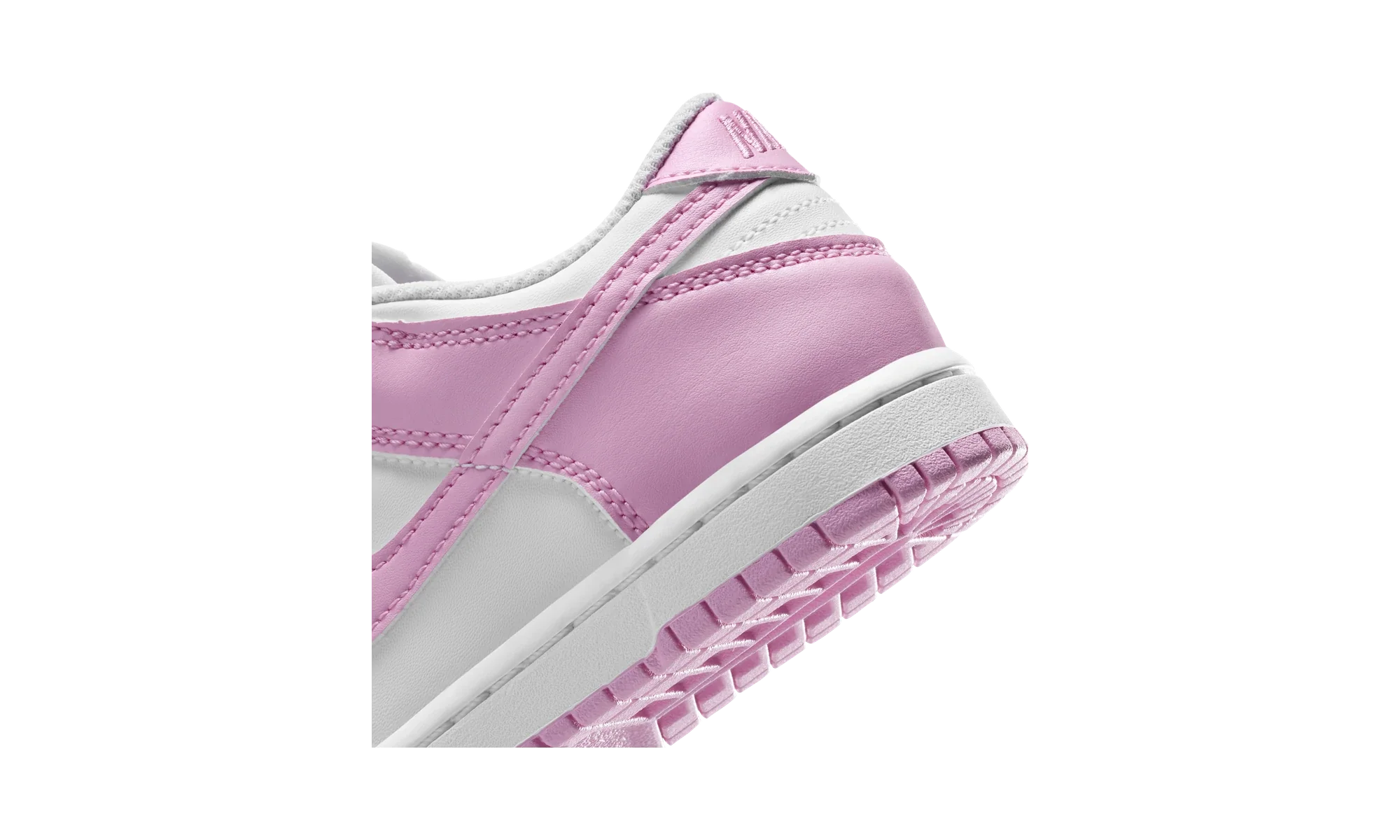 Nike Dunk Low White/White/White/Pink Rise