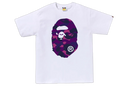 BAPE Color Camo Big Ape Head Tee White/Purple