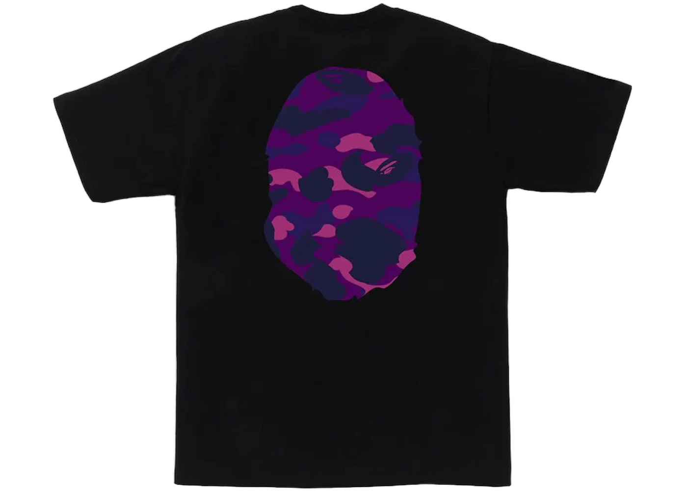 BAPE Color Camo Big Ape Head Tee Black/Purple