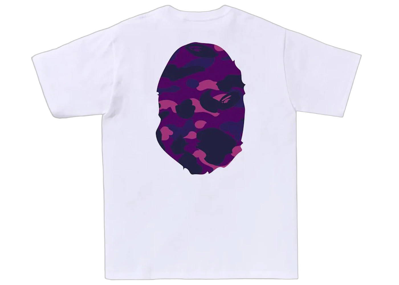 BAPE Color Camo Big Ape Head Tee White/Purple