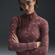 Nike Sportswear Collection Slim 1/2-Zip Long-Sleeve Logo Top Red Sepia/Light Orewood Brown/Red Sepia