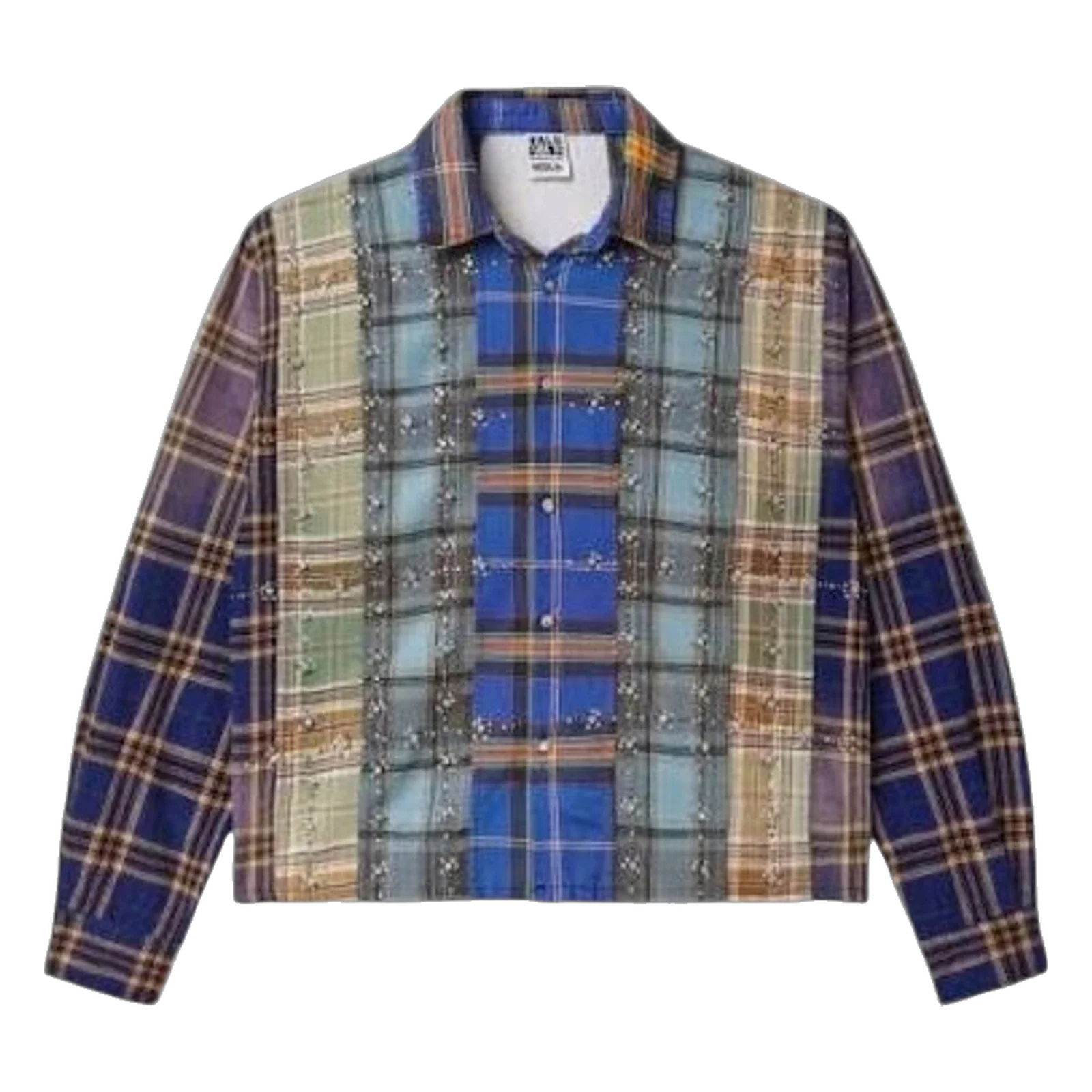 Vale Forever Splash Zone Cool Patchwork L/S Flannel Multicolor