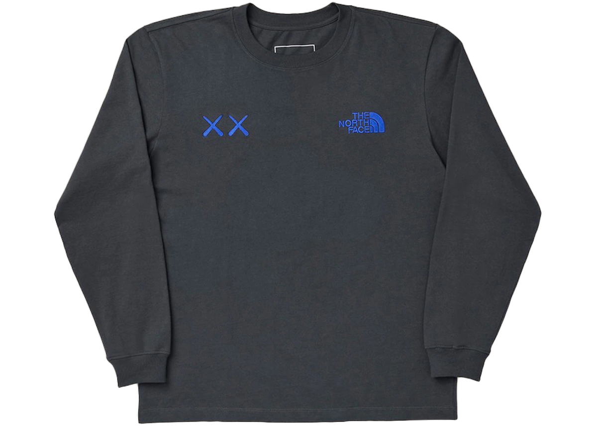 KAWS x The North Face L/S T-Shirt Asphalt Grey