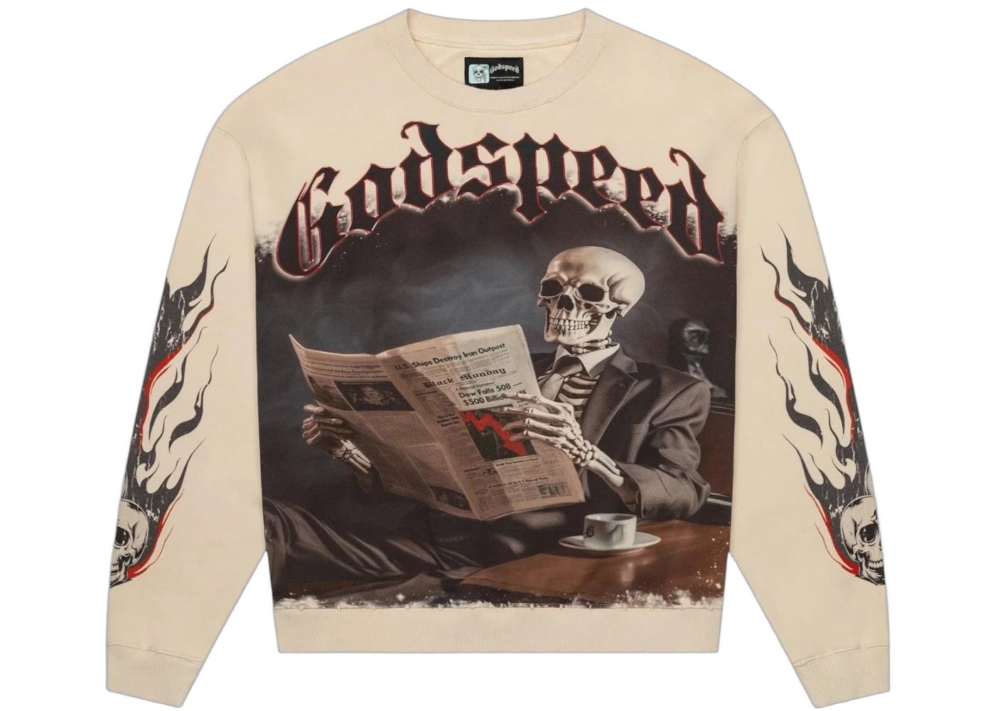 Godspeed Black Monday L/S Tee Bone