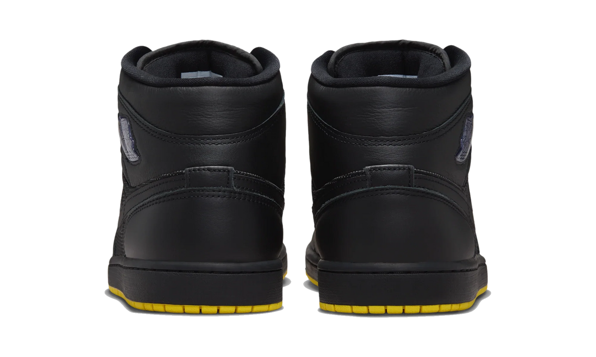 Air Jordan 1 Mid SE Black/Opti Yellow/Silver
