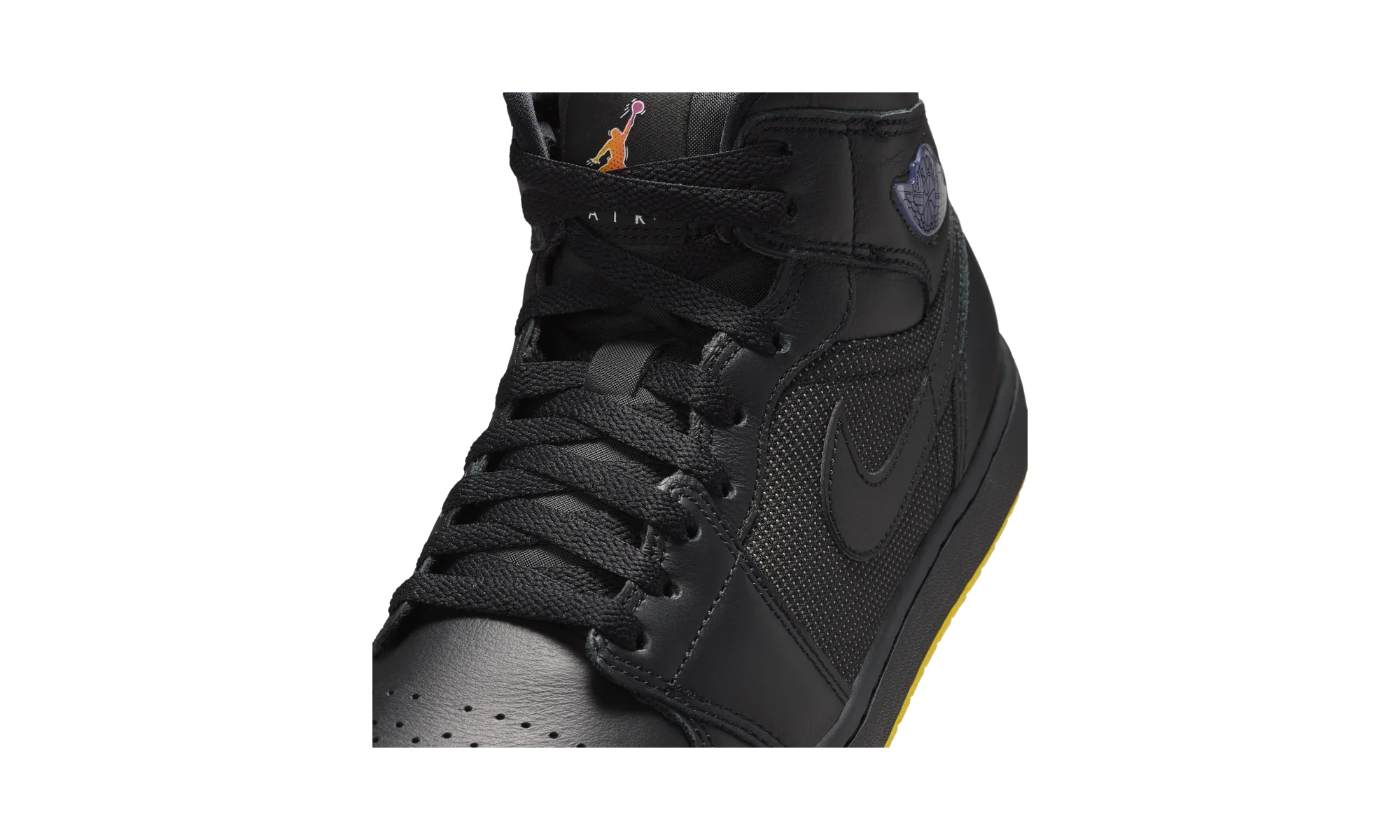 Air Jordan 1 Mid SE Black/Opti Yellow/Silver