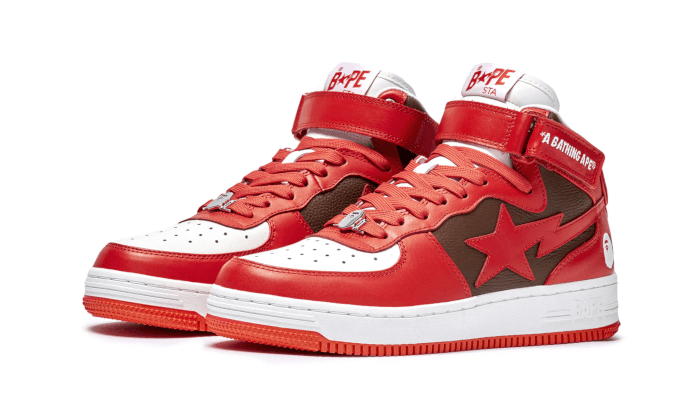 A Bathing Ape Bape Sta Mid Red (2022)