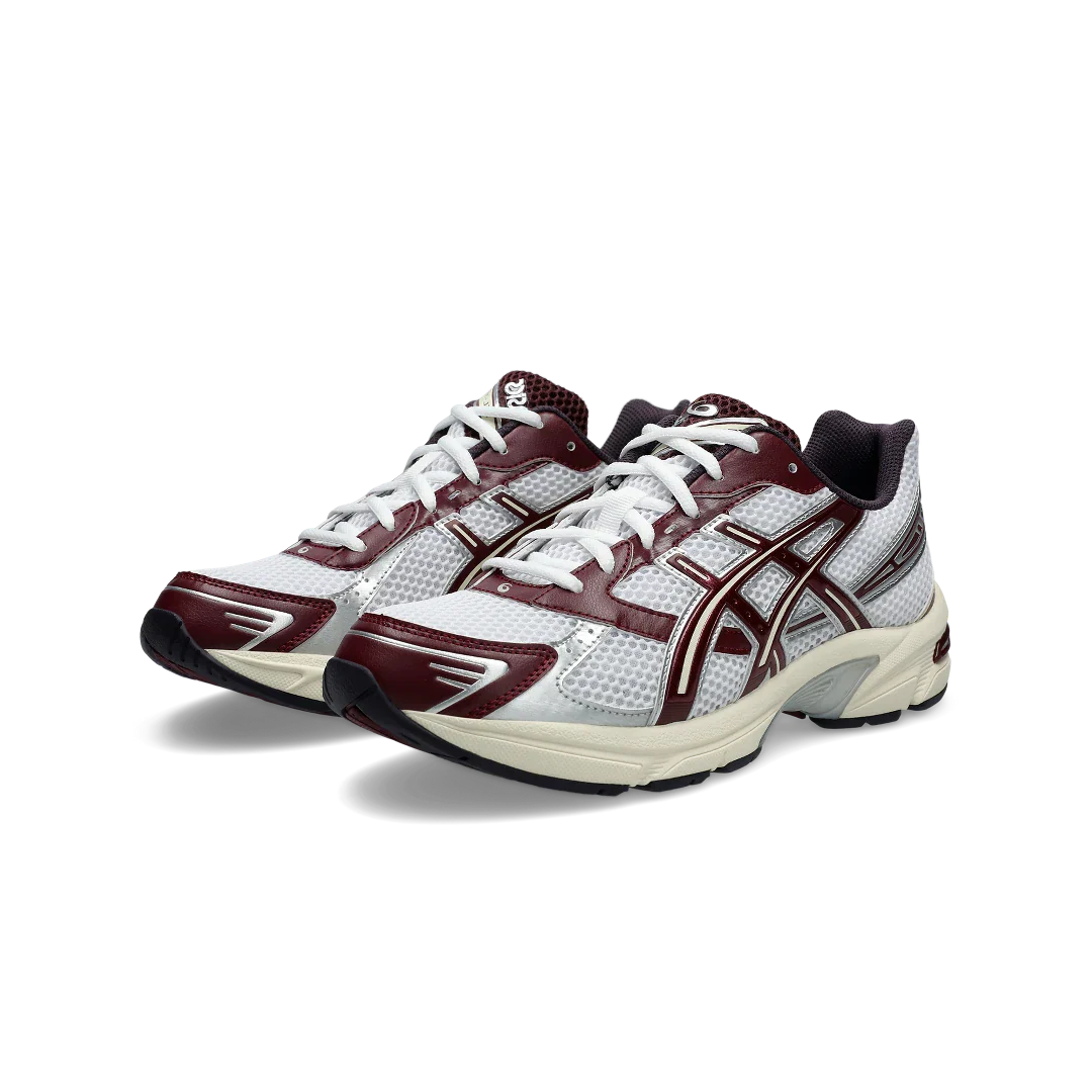 ASICS Gel-1130 White Maroon Banner, White/Maroon Banner (1203A685-100)