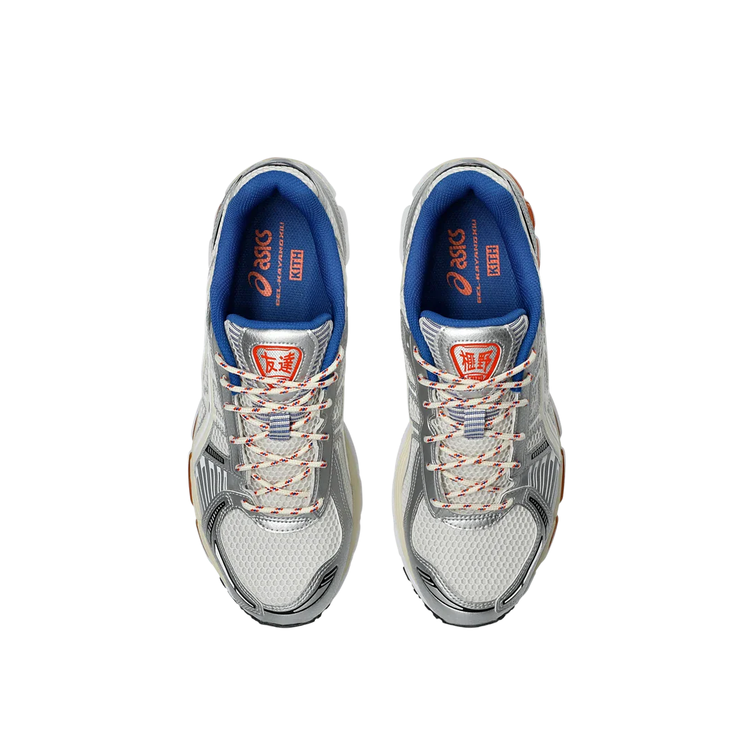 ASICS Gel-Kayano 12.1 Ronnie Fieg Knicks, Cream/Silver/Orange/Blue (1203A555-101)