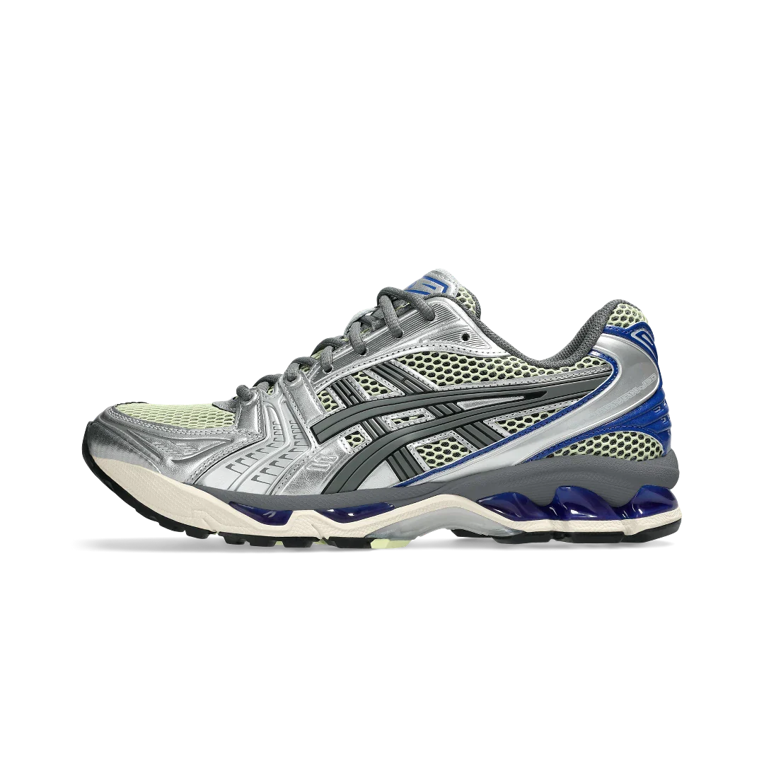 ASICS Gel-Kayano 14 Soft Yellow Asics Blue