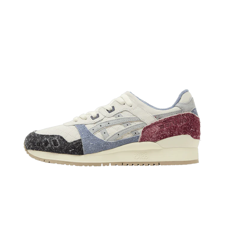 ASICS Gel-Lyte III Remastered Kith Seoul, Off-White/Black/Chambray/Red (1201A847-100)