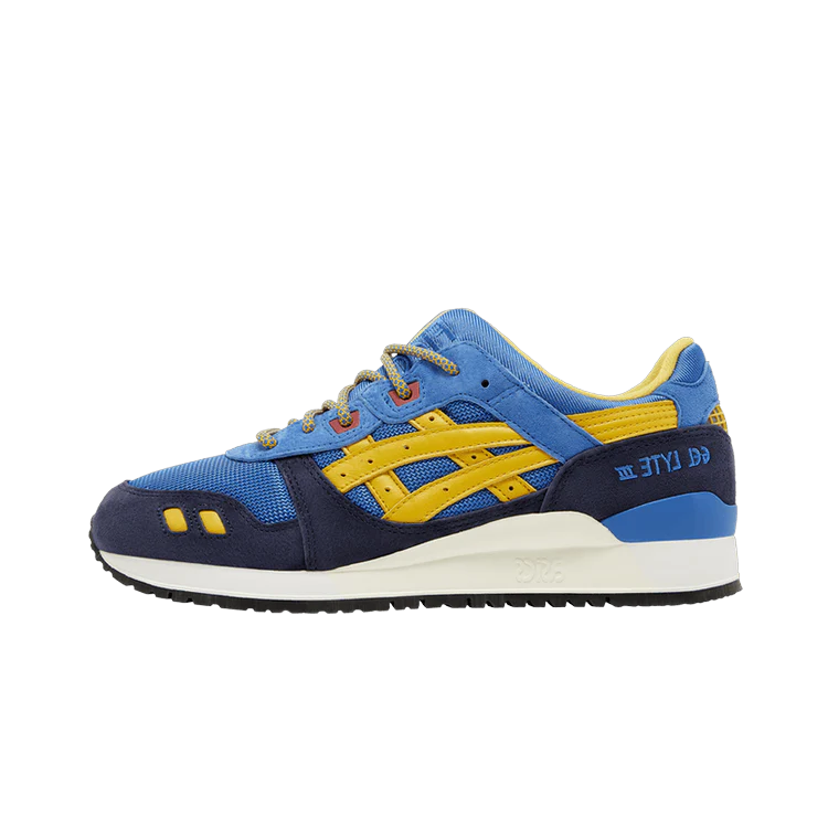 ASICS Gel-Lyte III '07 Remastered Kith Marvel X-Men Cyclops Opened Box (Trading Card Not Included), Navy/Royal Blue-Yellow-Red (1201A961-400)