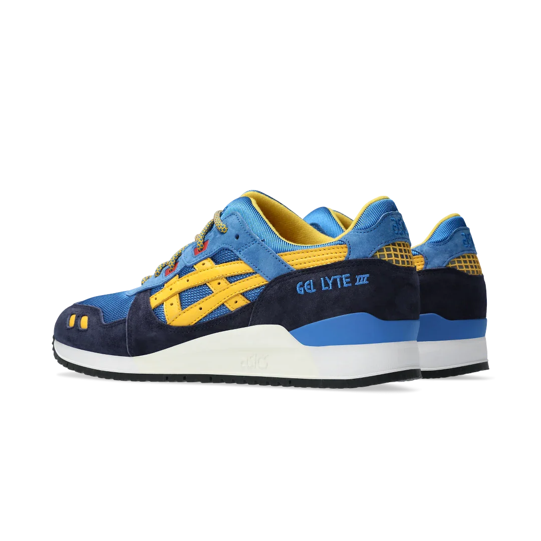 ASICS Gel-Lyte III '07 Remastered Kith Marvel X-Men Cyclops Opened Box (Trading Card Not Included), Navy/Royal Blue-Yellow-Red (1201A961-400)