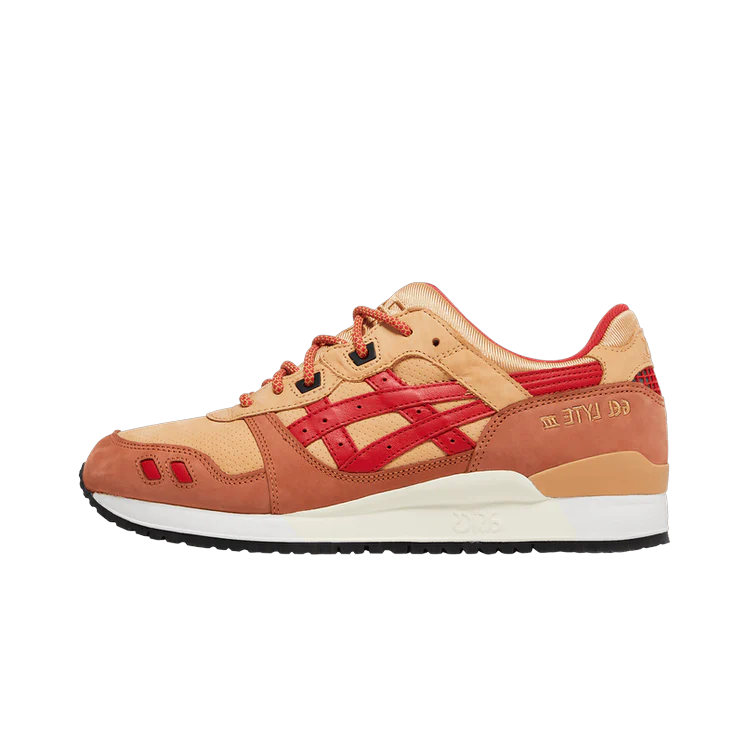 ASICS Gel-Lyte III '07 Remastered Kith Marvel X-Men Gambit Opened Box (Trading Card Not Included), Tan/Brown-Red (1201A962-200)