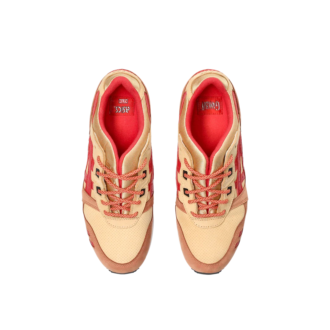 ASICS Gel-Lyte III '07 Remastered Kith Marvel X-Men Gambit Opened Box (Trading Card Not Included), Tan/Brown-Red (1201A962-200)