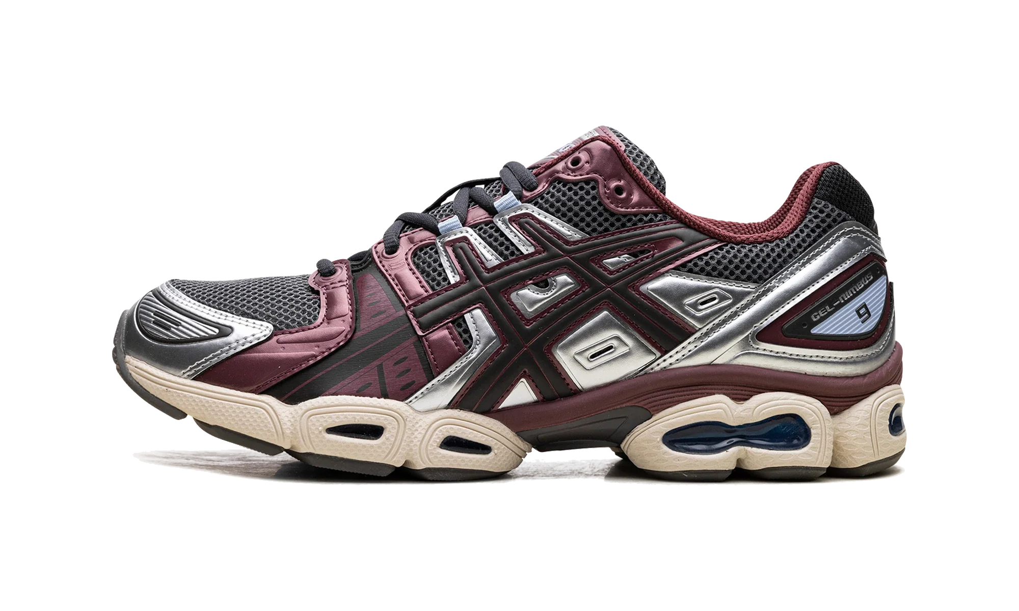 ASICS Gel-Nimbus 9 Truffle Grey Dark Cherry